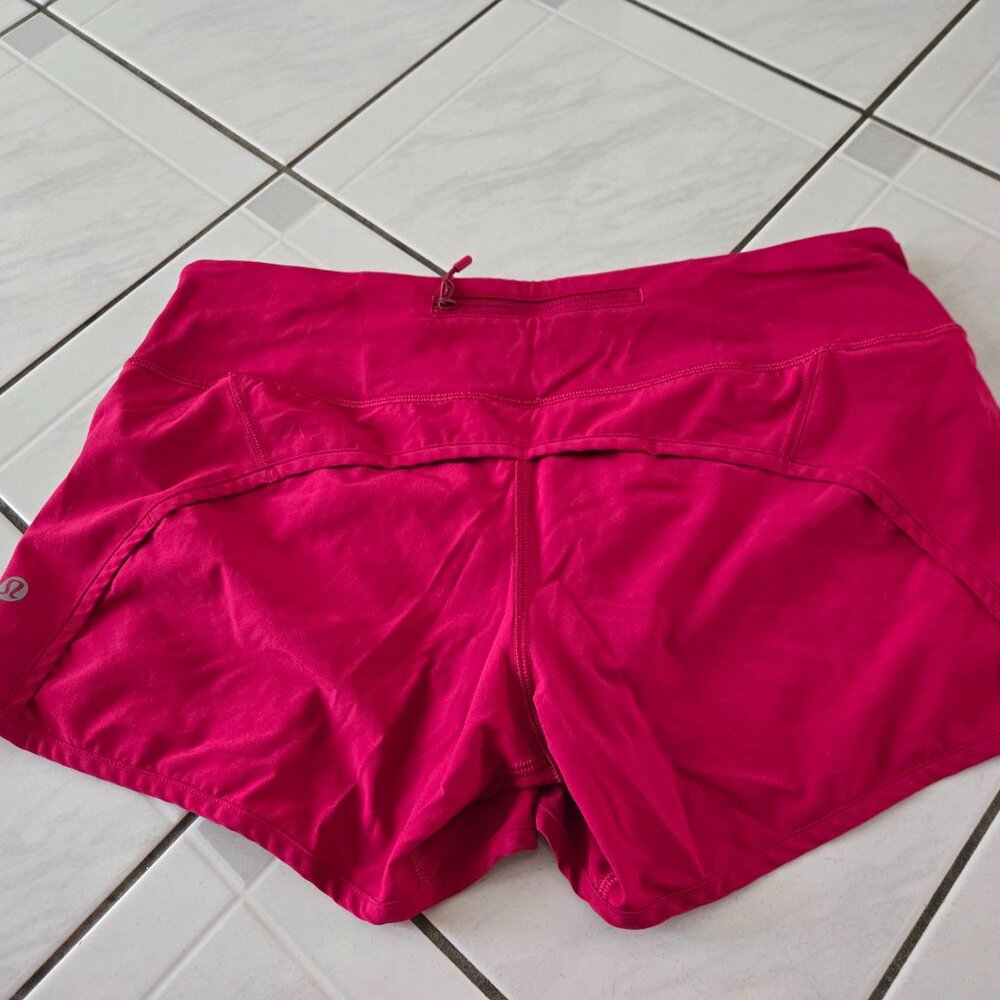 Lululemon Run Times Shorts Ruby Red 6 - image 2